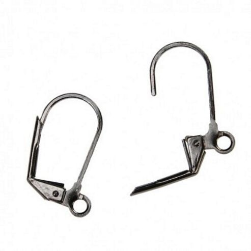Image of Lever Back Earrings - Black - 2 Pack