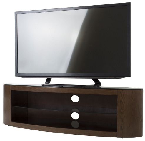 Image of Avf Buckingham Fs1400bucw Walnut Tv Stand For Up To 65 Inch