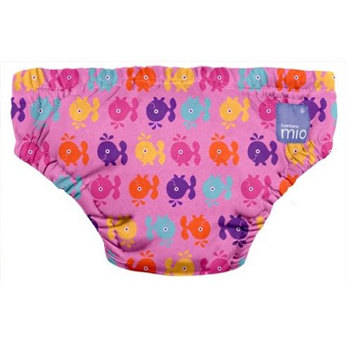 Image of Bambino Mio Swim Nappy (extra Large Pink Whales 12-15kg)