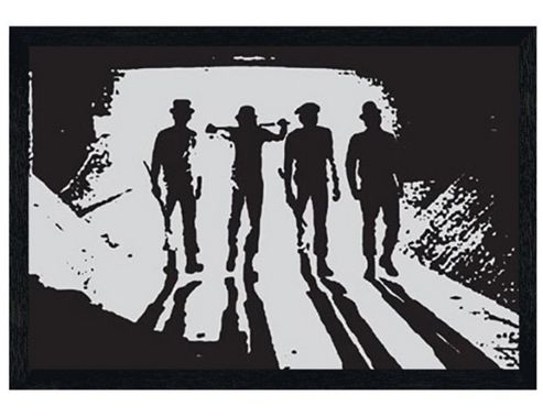 Image of A Clockwork Orange Black Wooden Framed Through The Subway Poster