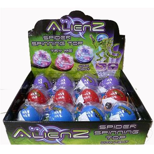 Image of Alienz - Light Up Spider Spinning Top