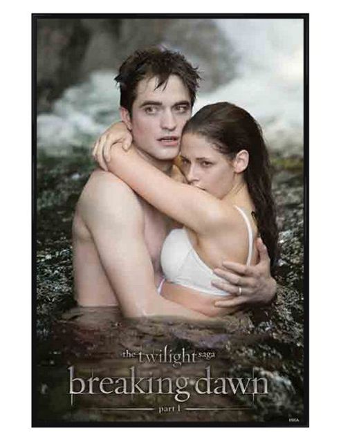 Image of Twilight Breaking Dawn Gloss Black Framed Honeymoon Perfection Poster