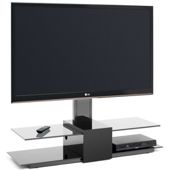 Techlink Latitude Black Canitlever TV Stand for up to 50 inch