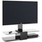 Techlink Latitude Black Canitlever TV Stand for up to 50 inch