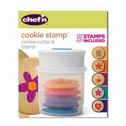 Image of Chef'n Cookie Cutter And Stamp Set, Various Shapes