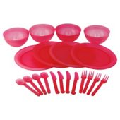 Tesco 20 piece Picnic Set, Pink