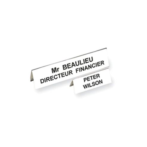Image of Fellowes Laminating Pouch Name Support 45x120mm Pack Of 25 5304501