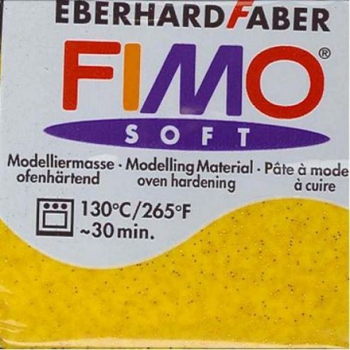 Image of Fimo Soft 56g Glitter Gold