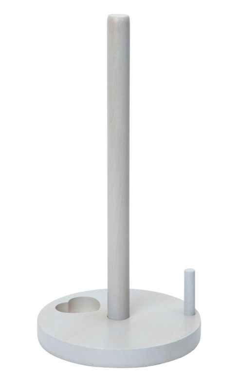 Image of Dexam Vintage Home Woodware Kitchen Towel Holder, Dove Grey