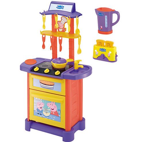 Image of Peppa Pig Kitchen Playset With Kettle & Toaster