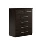 Urbane Designs Prague 2 Over 4 Drawer Chest - Espresso