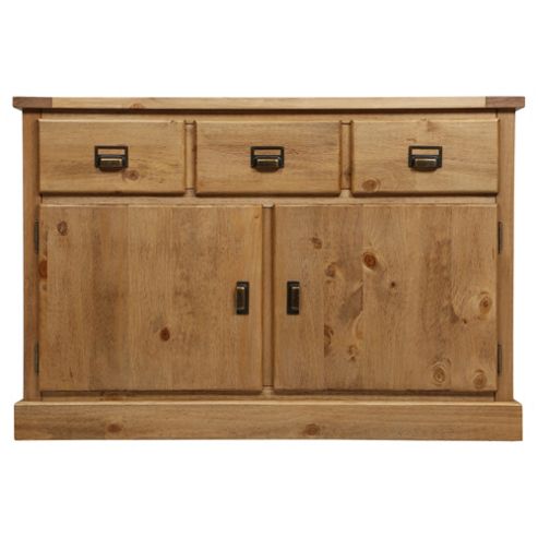 Image of Portobello 3 Drawer 2 Door Sideboard, Rustic Pine