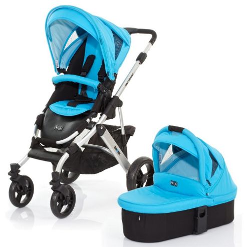 Image of Abc Design Mamba 3 In 1 Pushchair & Carrycot (silver/rio)