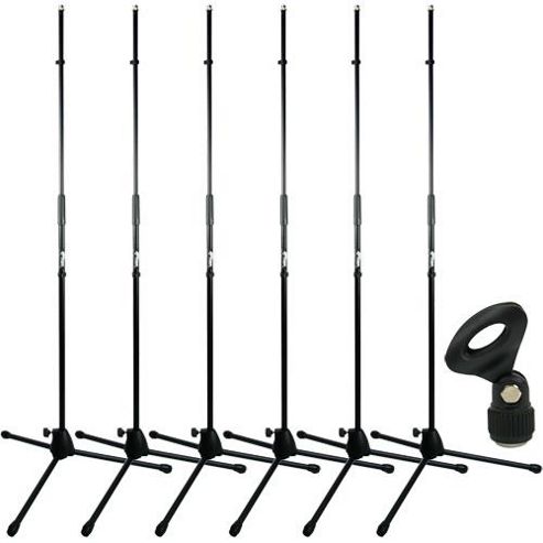 Image of Tiger 6 Pack Of Straight Microphone Stands