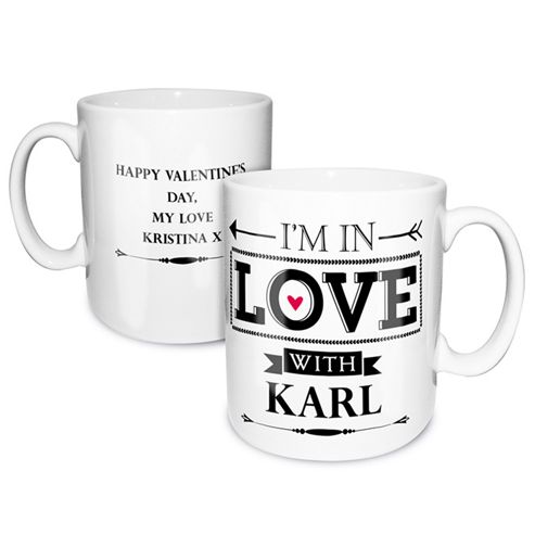 Image of Personalised In Love With Valentine Mug