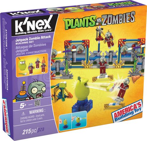 Image of K'nex Plants Vs. Zombies Jetpack Zombie Attack Building Set