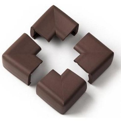 Image of Clevamama Extra Large Corner Cushions Pack Of 4 Chocolate