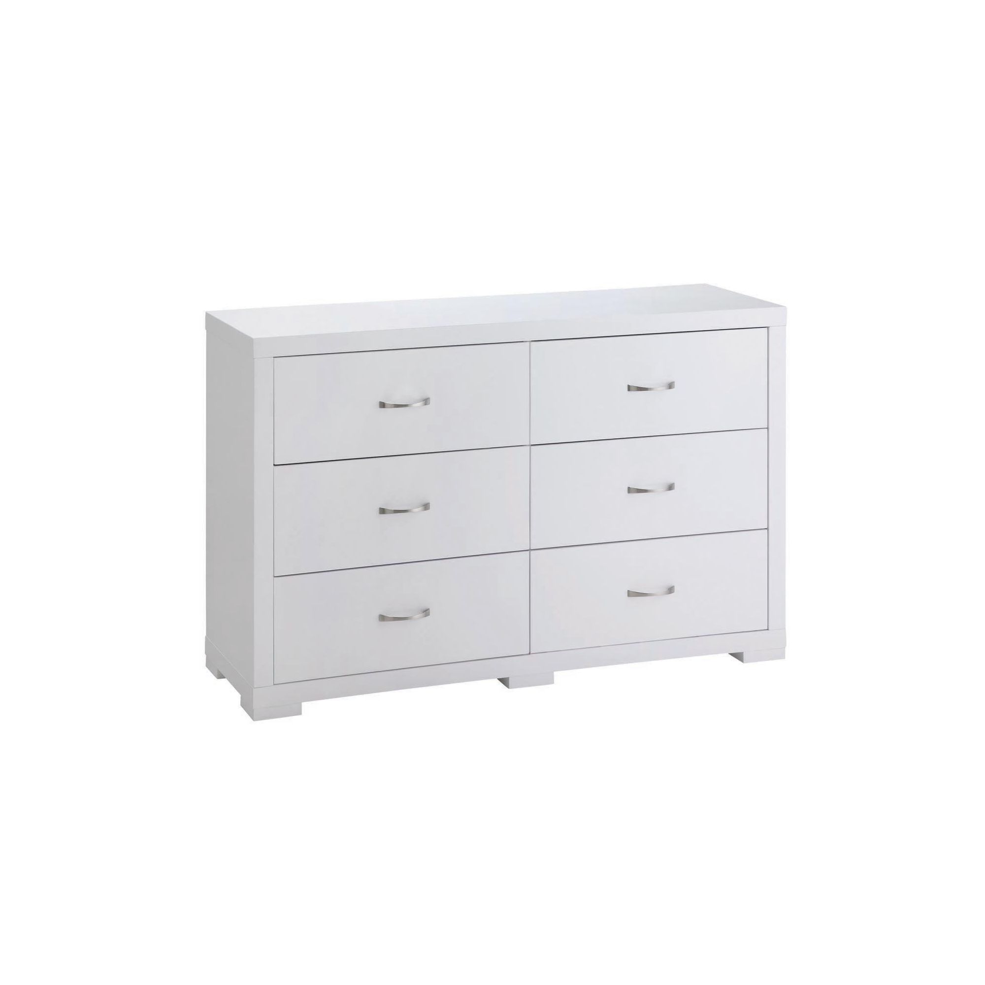 Home Zone Solar 6 Drawer Wide Chest - White at Tesco Direct