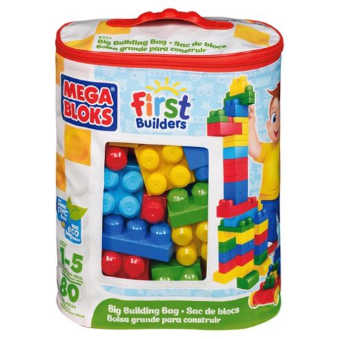 Image of Mega Bloks First Builders Big Building Bag Classic, 80 Piece