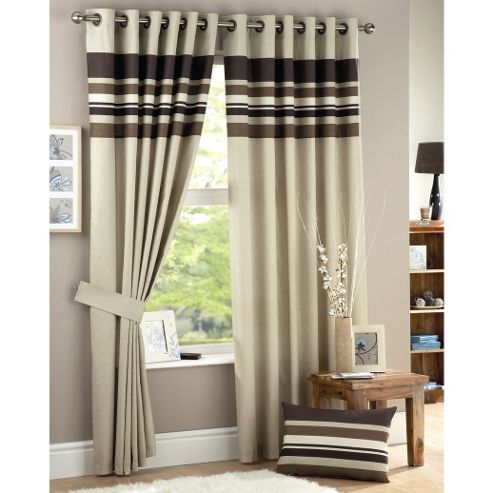 Image of Curtina Harvard Cushion Cover 16x24 Inches - Chocolate