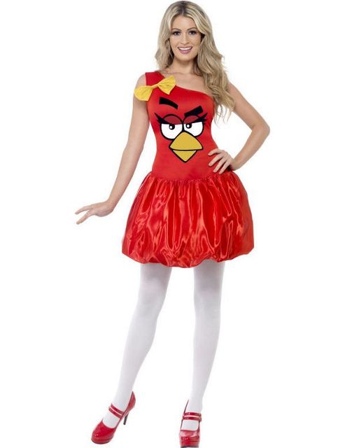 Image of Angry Birds Red Dress - Adult Costume Size: 16-18
