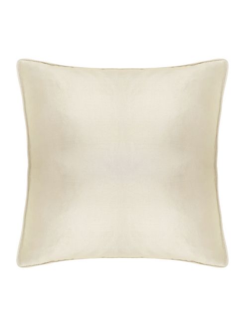Image of Linea Oversized Silk Cushion, Champagne
