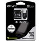 PNY - PNY 8GB CLASS 4 MOBILITY PACK MICRO SDHC FLASH CARD INC SD AND USB ADAPTORS