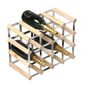 George Wilkinson 16 Bottle Wine rack - Pine / Galvanised Steel