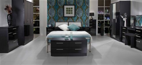 Image of Welcome Furniture Knightsbridge 3 Drawer Deep Chest - Black - Black