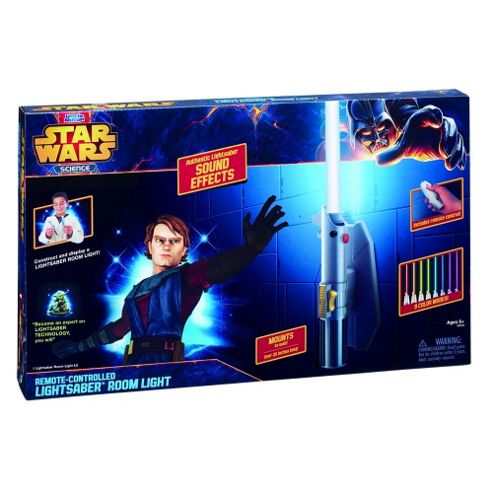 Image of Uncle Milton Star Wars Science Deluxe 8 Colour Lightsaber Room Light