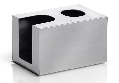 Image of Blomus Nexio Cotton Buds And Pads Tissue Box Cover - Matted