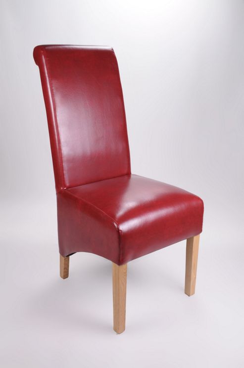 Image of Shankar Enterprises Krista Dining Chair (set Of 2) - Burgundy