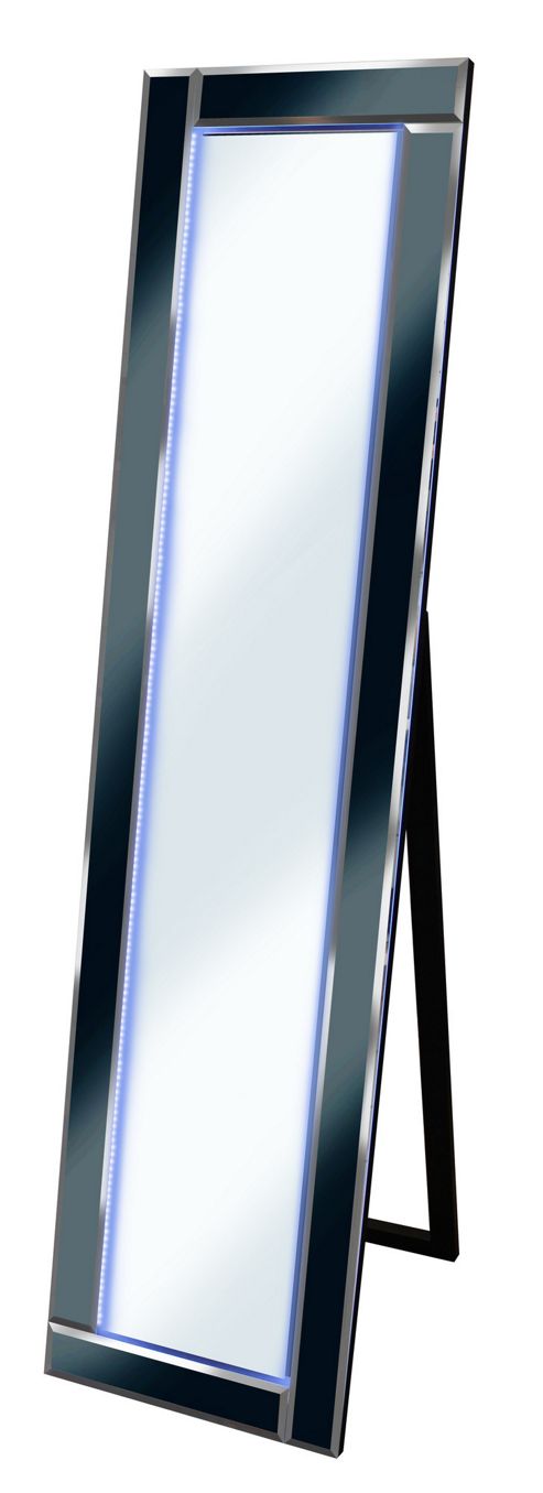 Image of Pharmore Ltd Cheval Led Mirror - Black Cold