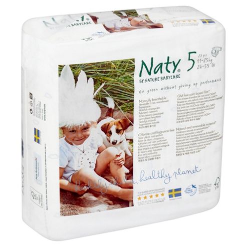 Image of Naty By Nature Babycare Nappies - Size 5 - Large - 28 Pack