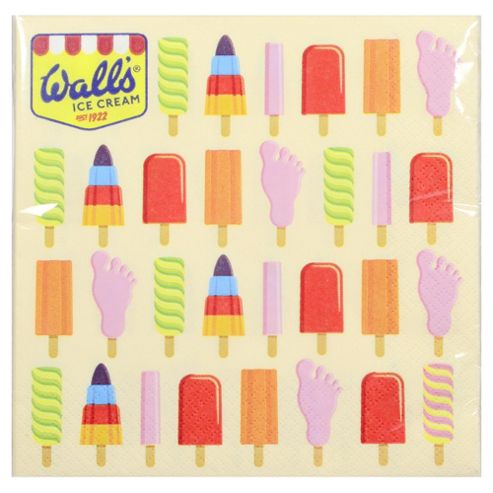 Image of Table Fun Walls Ice Cream 33cm Napkins