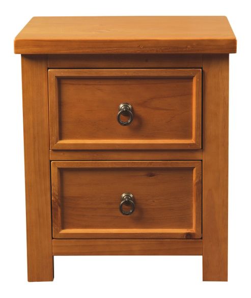 Image of Sweet Dreams Curlew 2 Drawer Bedside Table - Oak
