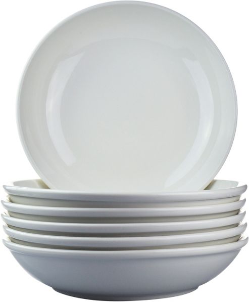 Image of White Pasta / Soup Catering Restaurant Bowls - 26cm / 10.25" - Box Of 6