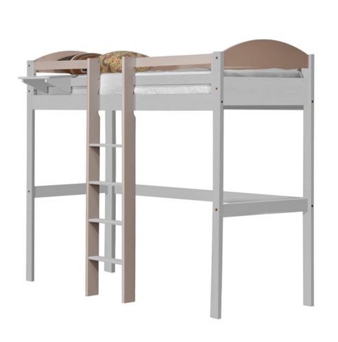 Image of Maximus High Sleeper Central Ladder White With Pink Details