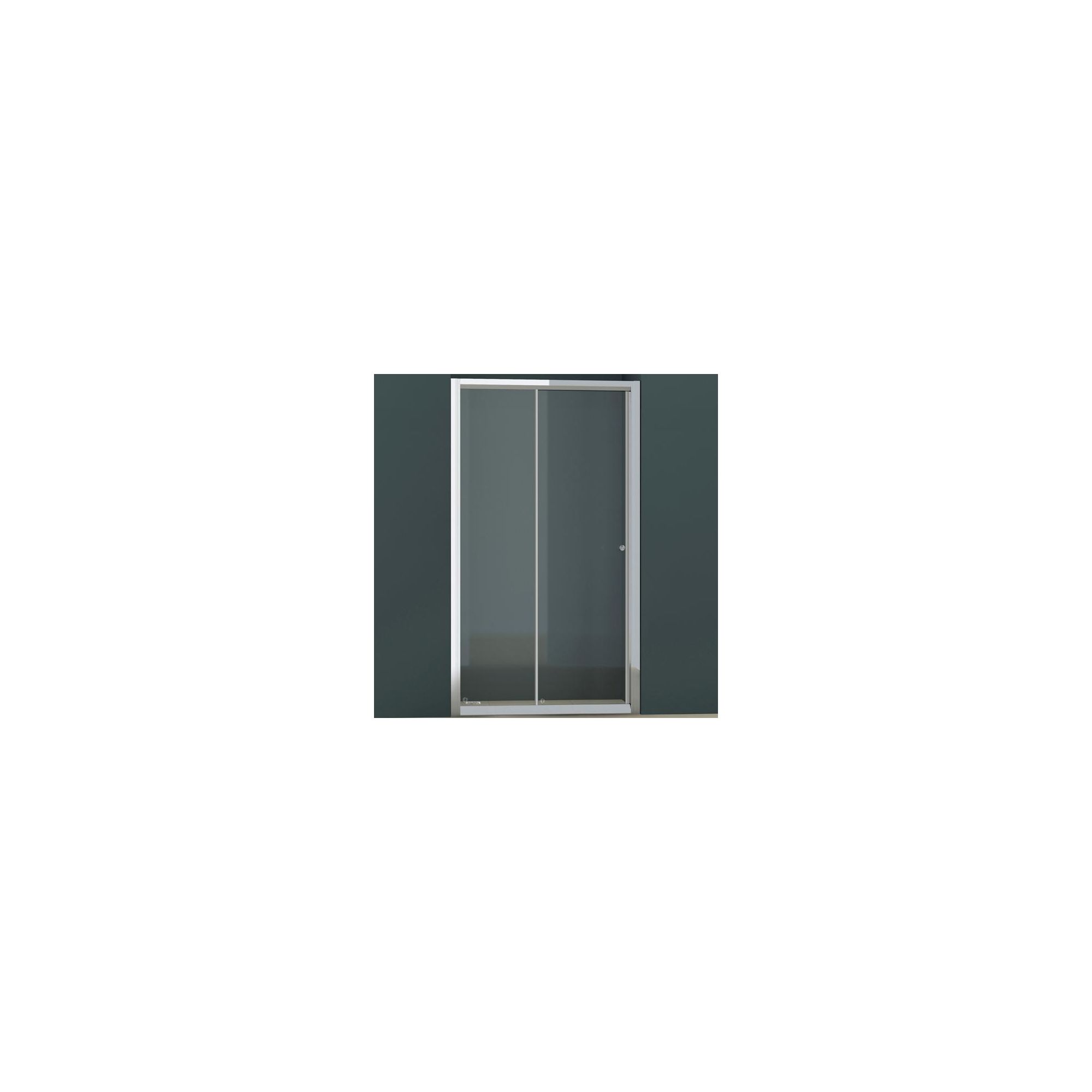 Vessini E Series Sliding Shower Door, 1400mm Wide, 6mm Glass at Tescos Direct