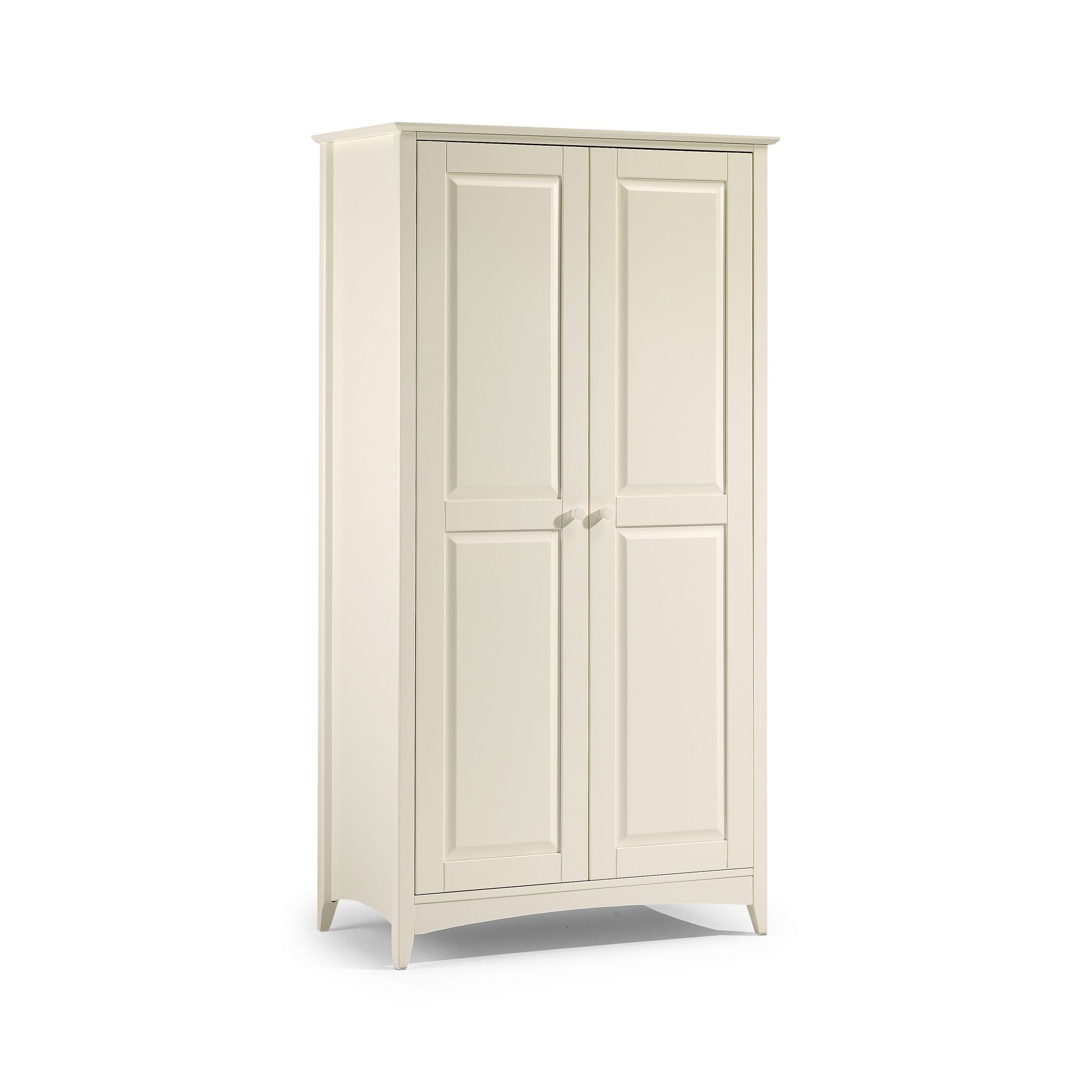 Julian Bowen Cameo 2 Door Wardrobe in Off White Lacquer at Tesco Direct