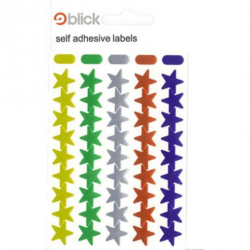 Image of Blick Stars - Assorted Colours - Labels - 90pk