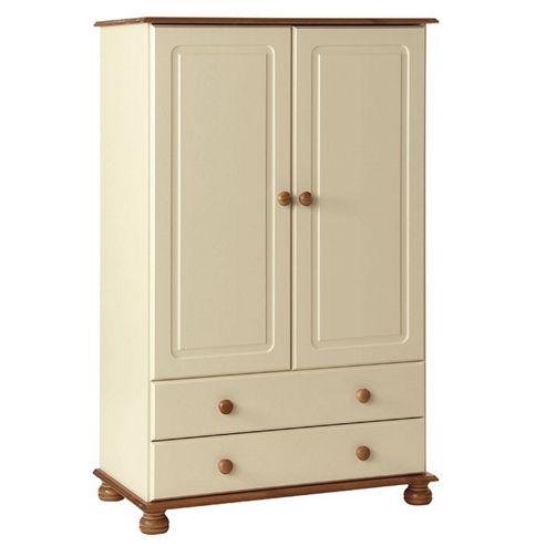 Image of Valufurniture Copenhagen Creme 2 Door 2 Drawer Wardrobe