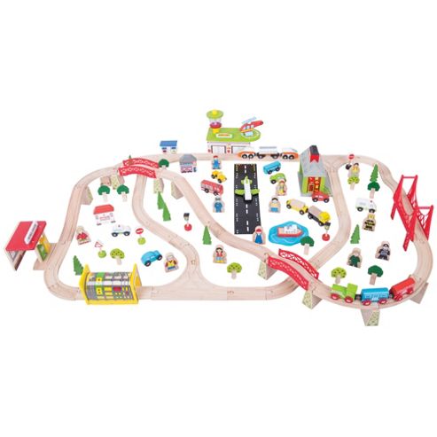 Image of Bigjigs Rail Bjt018 Transportation Train Set