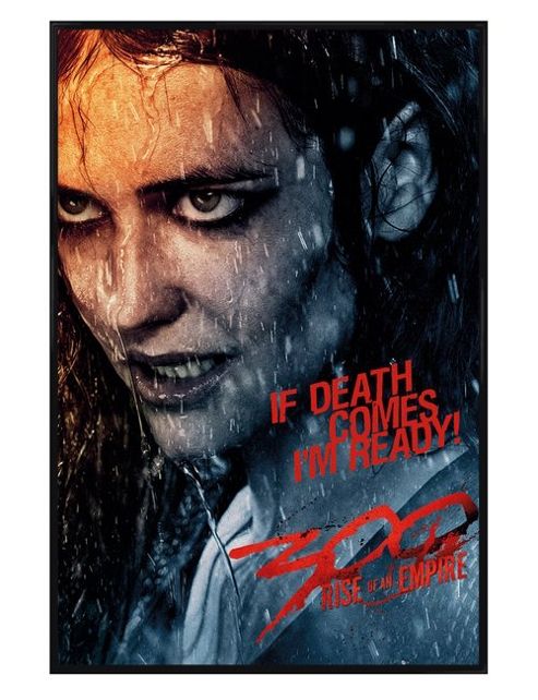 Image of Gloss Black Framed 300 Rise Of An Empire If Death Comes, I'm Ready Poster