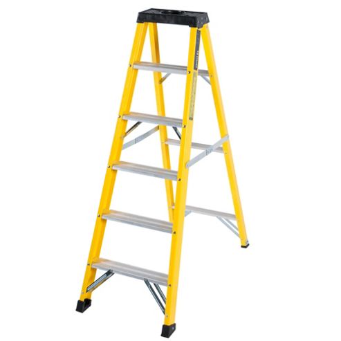 Image of Trade 6 Tread Grp Fibreglass Step Ladder
