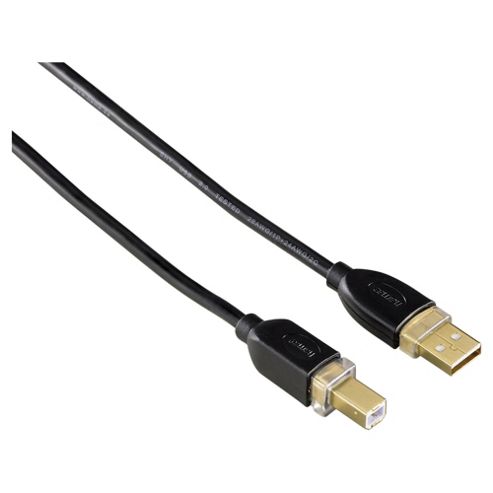 Image of Hama Usb 20 Connecting Cable A Plug B Plug 5 M Black
