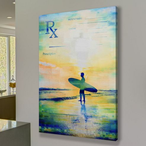 Image of Parvez Taj Rx Surf 2 Canvas Wall Art - 152 Cm H X 101 Cm W X 5 Cm D