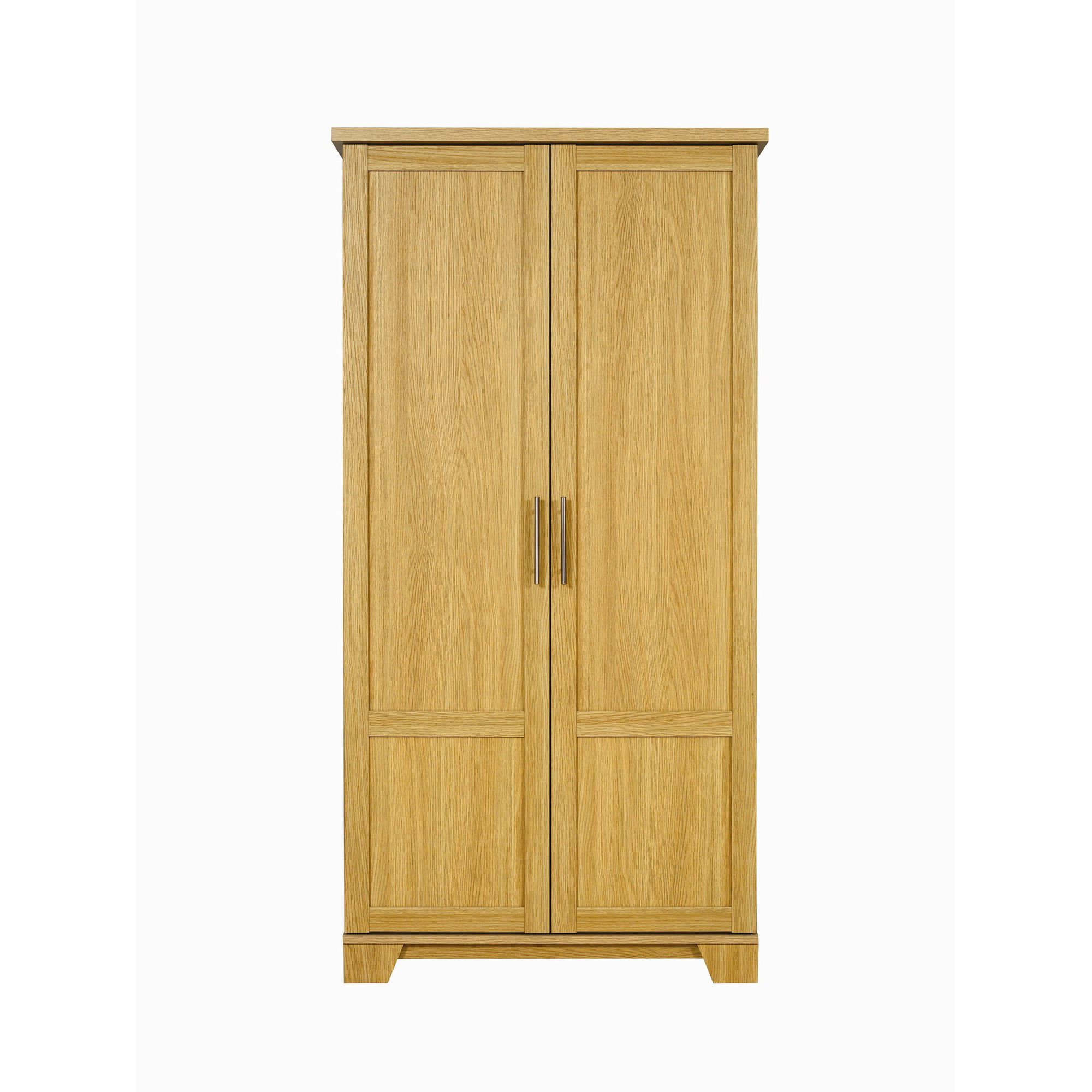 Caxton Melody 2 Door Short Height Wardrobe in Natural Oak at Tesco Direct