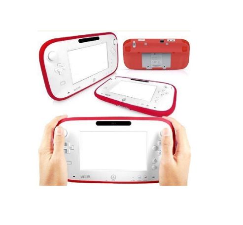 Image of Cennett Silicone Gel Case For Nintendo Wii U Gamepad Controller - Red