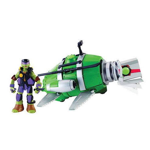 Image of Teenage Mutant Ninja Turtles Underwater Stealth Shell Submarine With Donatello Figure